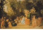 Watteau Antoine; Gesellschaft im Freien